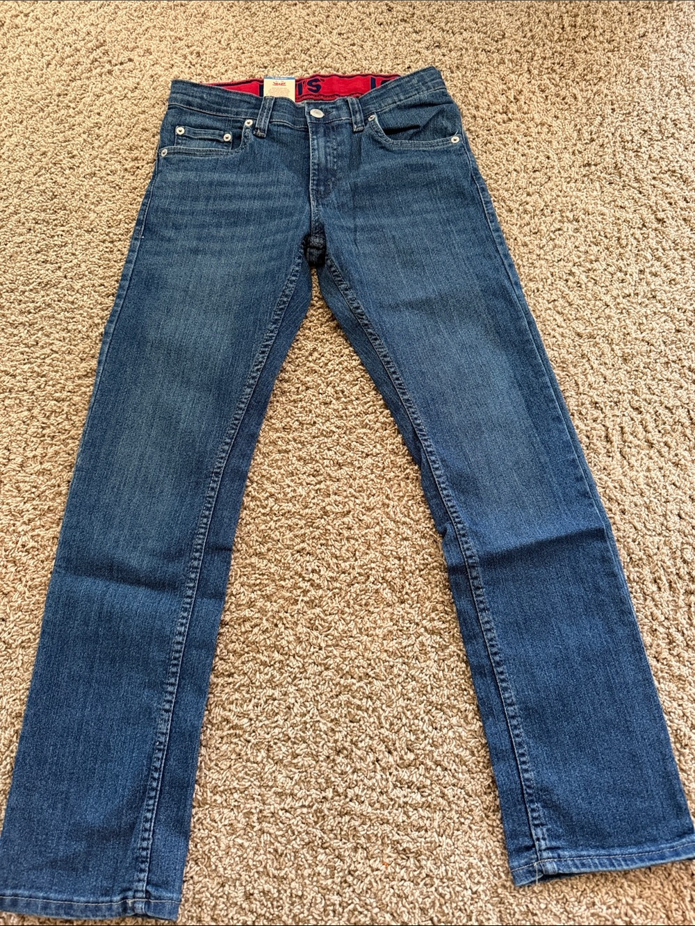 Levi's Boys Blue Straight-Leg Jeans